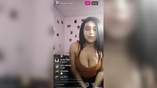 breanna_209 Insta live flashing her tits