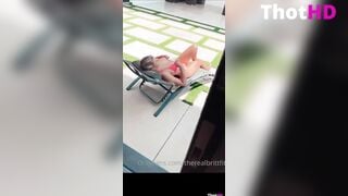 Therealbrittfit ONLYFANS outdoor leak sex video
