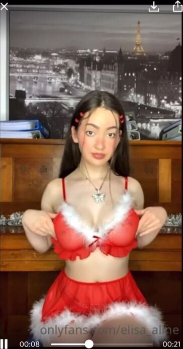 Elisa Aline Santa Tease Clip