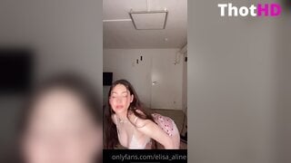 Elisa.aline Tease in Pink Shorts OF
