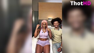 Pinkydoll With Black Guy on Bed OnlyFans