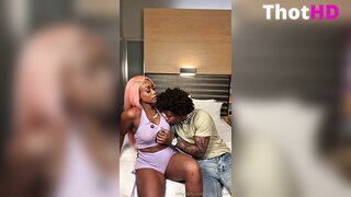 Pinkydoll With Black Guy on Bed OnlyFans