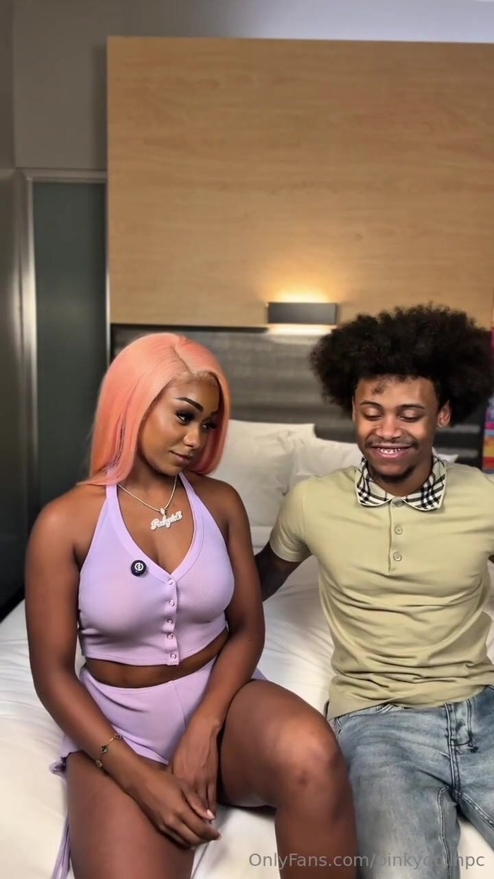 Pinkydoll With Black Guy on Bed OnlyFans