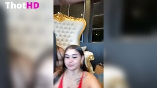 Hot4lexi Spreading Legs in Red Lace