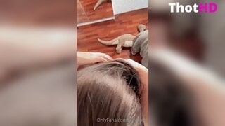 Laalemonz Ass in G-String Clip