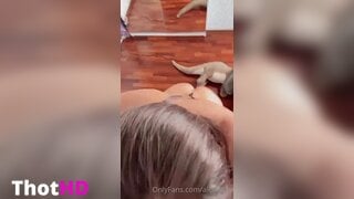 Laalemonz Ass in G-String Clip