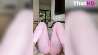 Lilith Cavaliere Ass in Pink Pantyhose Video