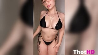 Lilith Cavaliere Bikini Ass Tease OF