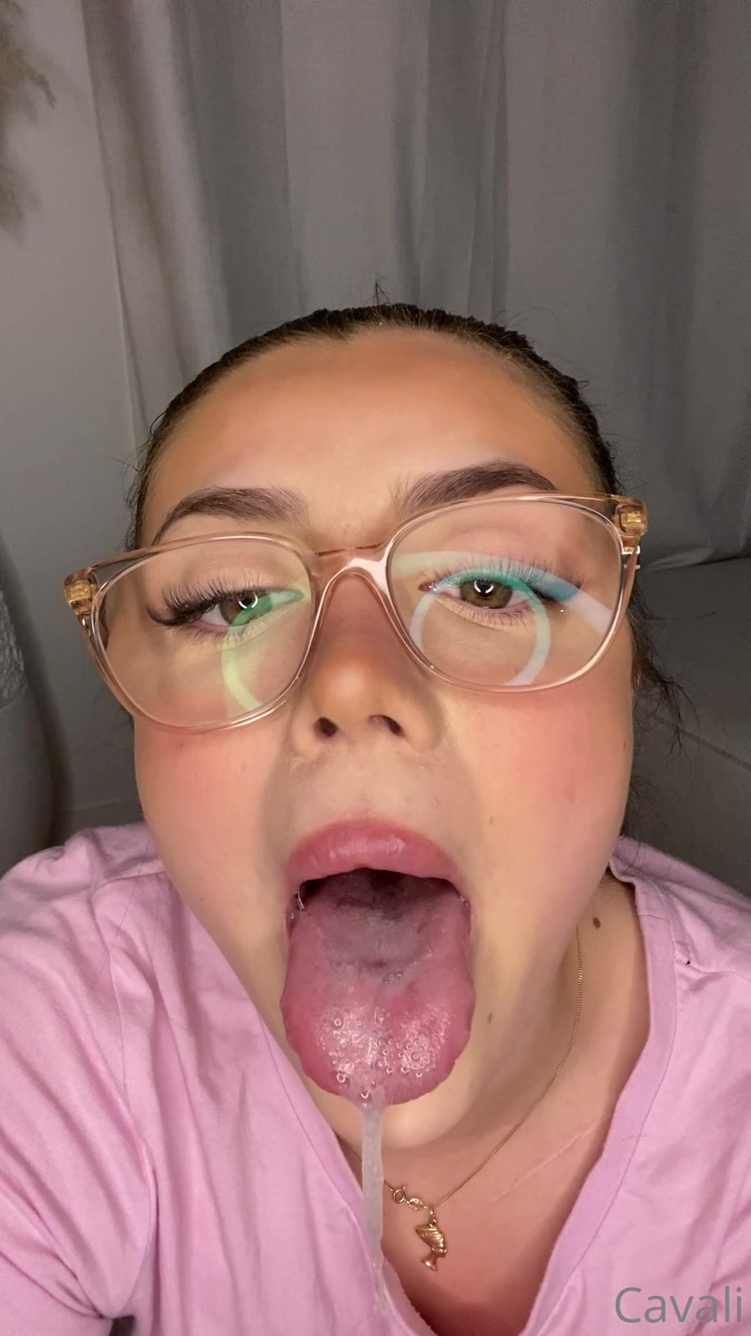 Lilith Cavaliere Tongue Out With Saliva XXX