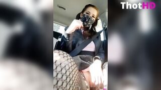 Railey Diesel masturbating in the car ONLY FANS