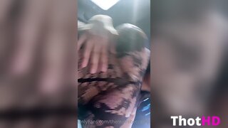 TheRealRebeccaJ Tease in the Van