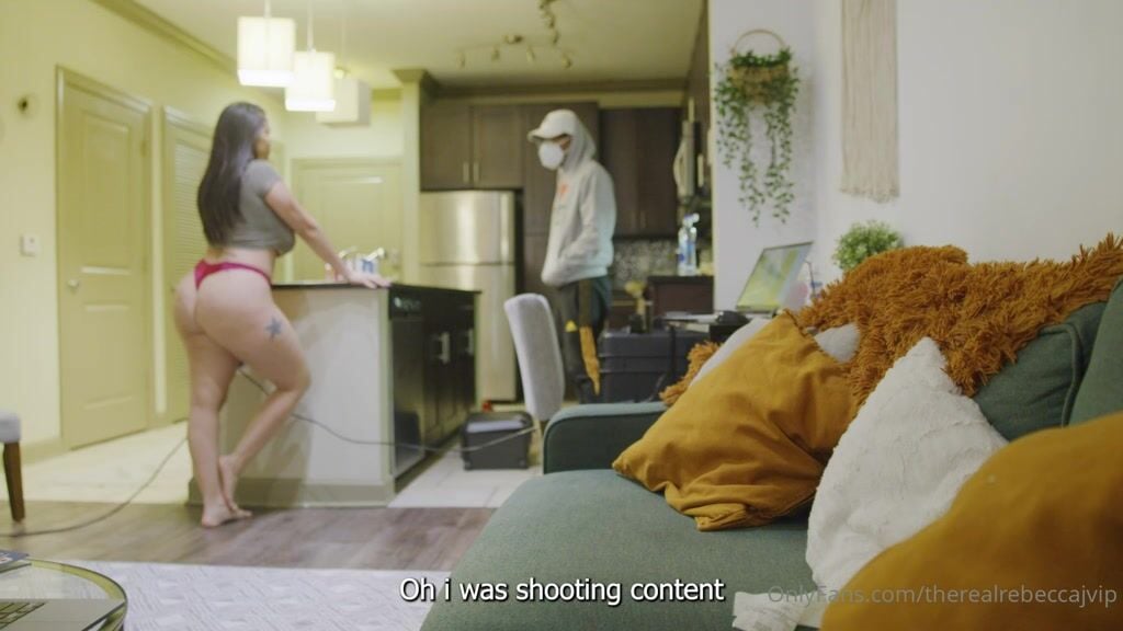 TheRealRebeccaJ Teasing at the Counter Video