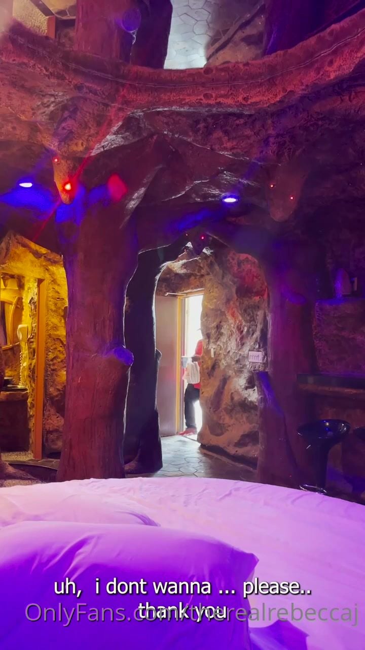 TheRealRebeccaJ Teasing in a Cave Room Clip