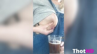 LactatingDaisy Milking Her Breast NSFW