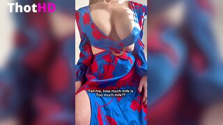 LactatingDaisy Teasing Breasts NSFW