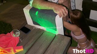Maeva Sinaloa Creampie sur la Terrasse NSFW
