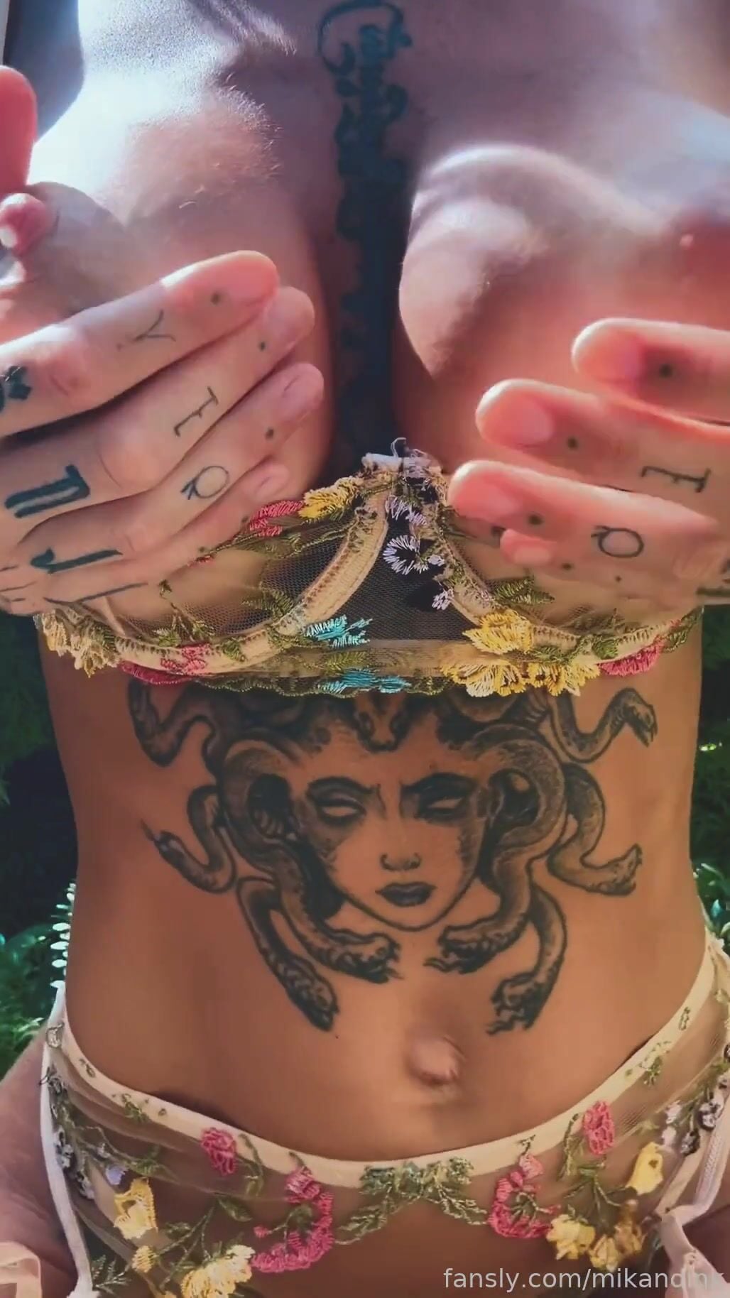 Mikandink Florale Unterwäsche Tease Leak