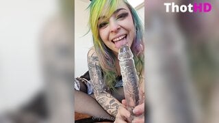 Heylyssten NSFW Glasdildo Lutschen OF