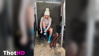 Wrangler Teen Molly Mercedes Gets Railed In Horse Stable