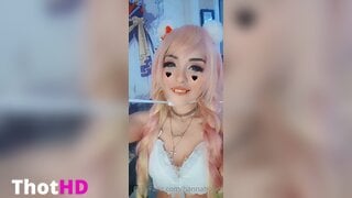 Hannahowo Filtración de provocación con orejas de gato