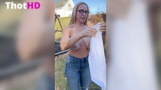 Nora Rose Backyard Tease OF