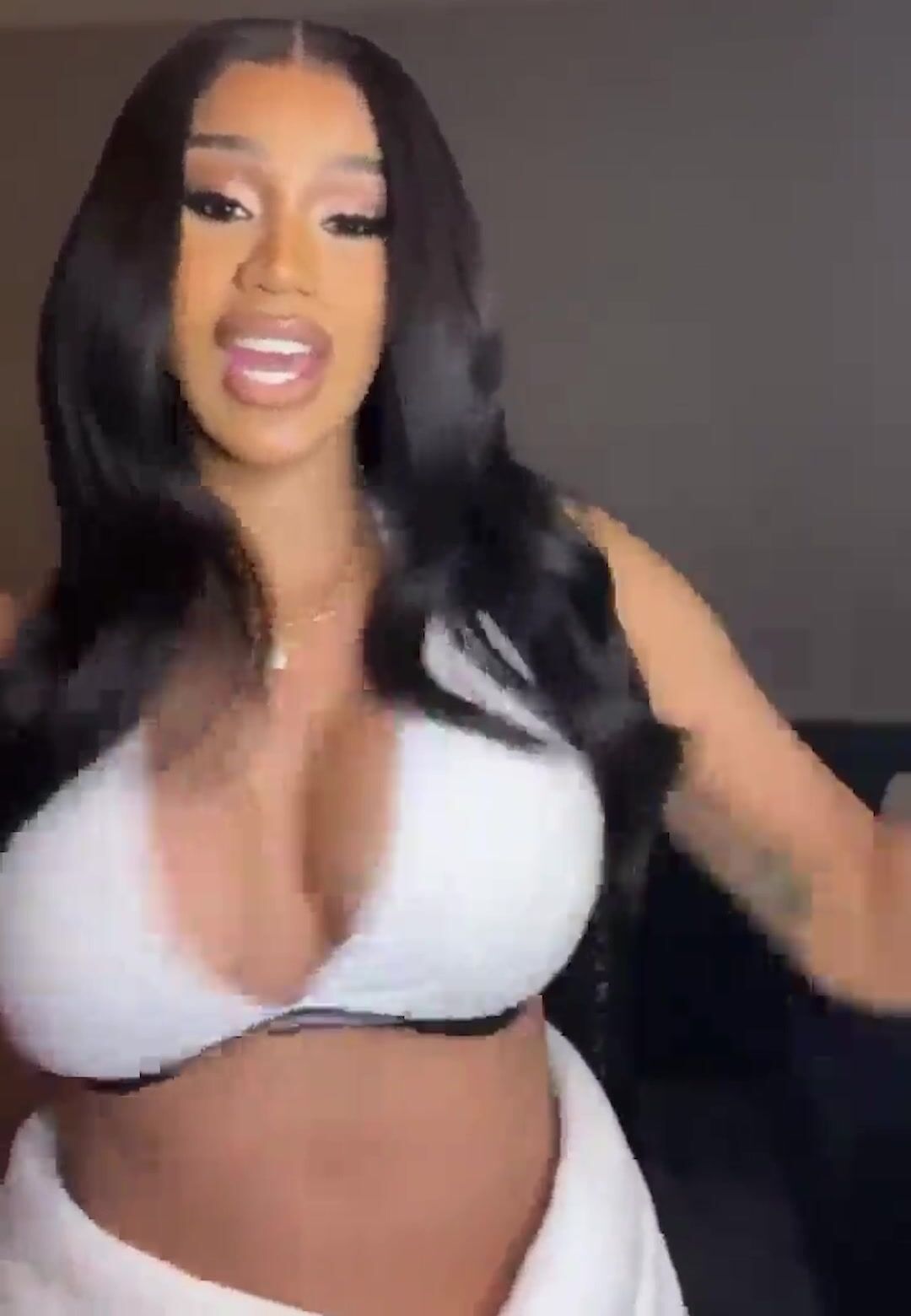 Cardi B Bra Tease OF