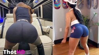 Cardi B Posa del Culo nell'Autobus e a Casa NSFW