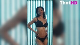 Teyana Taylor in schwarzem Unterwäsche Leak