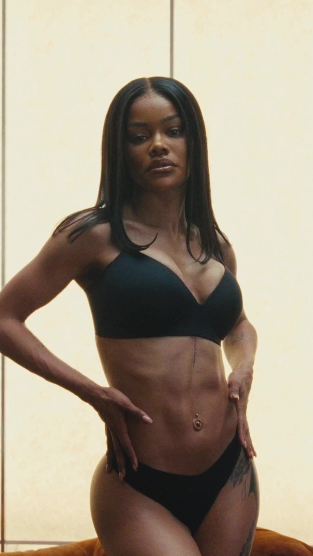 Teyana Taylor in schwarzem Unterwäsche Leak
