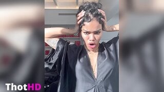 Teyana Taylor Selfie en el Espejo Leak