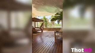 Silvia Ronco Outdoor Tease OF