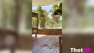 Silvia Ronco Outdoor Tease OF