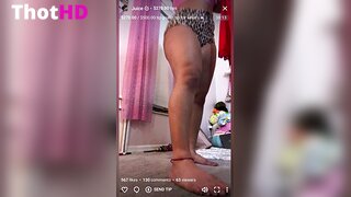 Shortyyjordyy Tease in Leopard and Red OnlyFans
