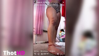 Shortyyjordyy Tease in Leopard Thong XXX