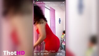 Shortyyjordyy Rotkleid Tease OF