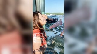 Brilliantly Divine Leaked OnlyFans Window Mounted Dildo Suck
