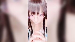 Comonun Ahegao Face Sucking Dildo OnlyFans Video