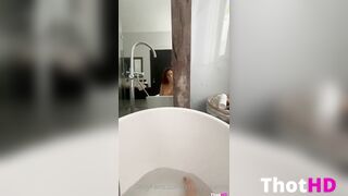 Kristina Santa Bathtub Shower Head Masturbation ONLY FANS