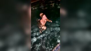 Lilith Cavaliere Strip And Nude In Pool