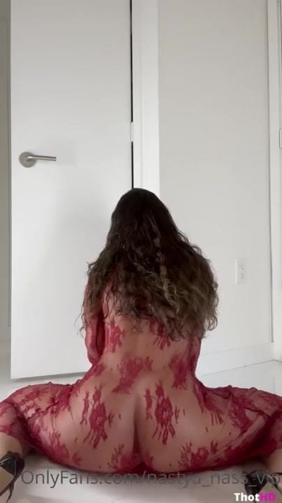 Nastya Nass ONLY FANS Leak Red See thru Underwear