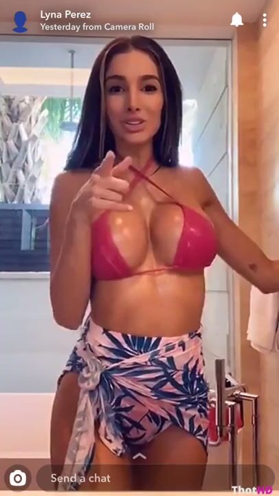 Lyna Perez leak topless jumbo tits ONLY FANS