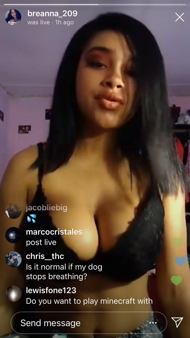 breanna_209 Instagram thot flashing boobs