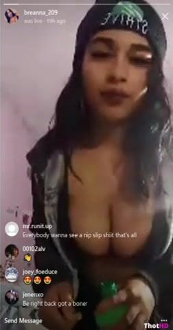 breanna_209 leaked Insta live stream flashing her big tits