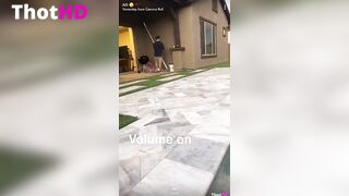 Allison Parker outdoor blow & facial leak