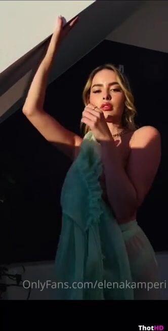 Elena Kamperi Bath Topless Titty ONLY FANS