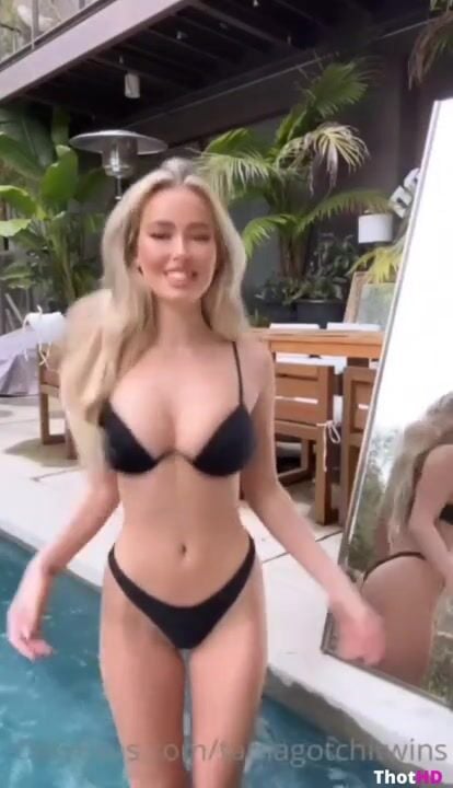 Elena Kamperi In Pool Showing Tits OF