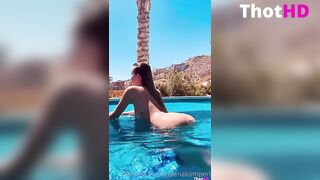 Elena Kamperi Nude In Pool onlyfans