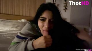 Momokun POV Blow Cumshot in Mouth OF