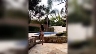 Fernanda Mota Farhat Fully Nude Outdoor Backyard OF