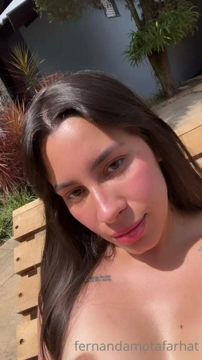 Fernanda Mota Farhat Topless Selfie Video OF